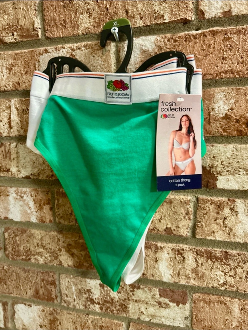 Women’s Cotton XL Fruit of the Loom 2 Pack - Thongs